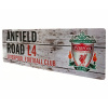 Plechová cedule Liverpool FC, šedá, 40x18cm