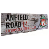 Plechová cedule Liverpool FC, šedá, 40x18cm
