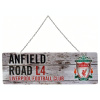 Plechová cedule Liverpool FC, šedá, 40x18cm