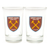 Skleničky na panáky West Ham United FC, sada 2 ks