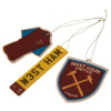 Vůně do auta West Ham United FC, sada 3 kusy, 7x7 cm