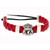 Silikonový náramek Liverpool FC, červený, pletený