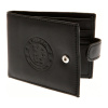 Kožená peněženka Chelsea FC, černá, ochrana RFID, 11x9 cm