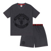 Pánské pyžamo Manchester United FC, šedé, krátký rukáv