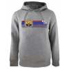 Mikina FC Barcelona, šedá, kapuce