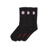 Ponožky FC Bayern Mnichov, černé, 3 páry (Velikost 35-38)