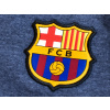Dětská mikina FC Barcelona, tmavě modrá, zip, kapuce (Velikost 13-14 r)