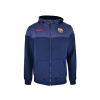 Dětská mikina FC Barcelona, tmavě modrá, zip, kapuce (Velikost 13-14 r)