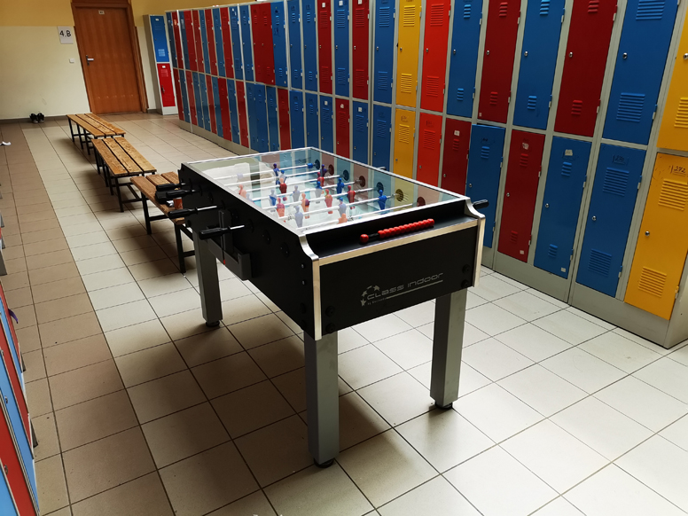 Garlando School – stolní fotbal do školy s krycím sklem a podavačem míčků