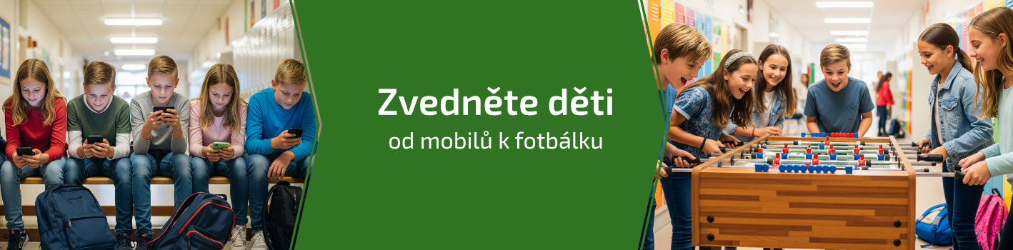 Stolní fotbálky pro školy