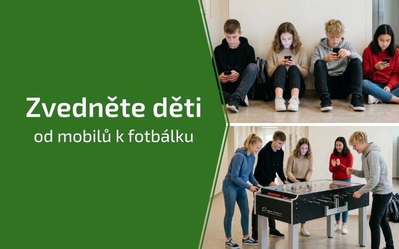 Stolní fotbálky pro školy