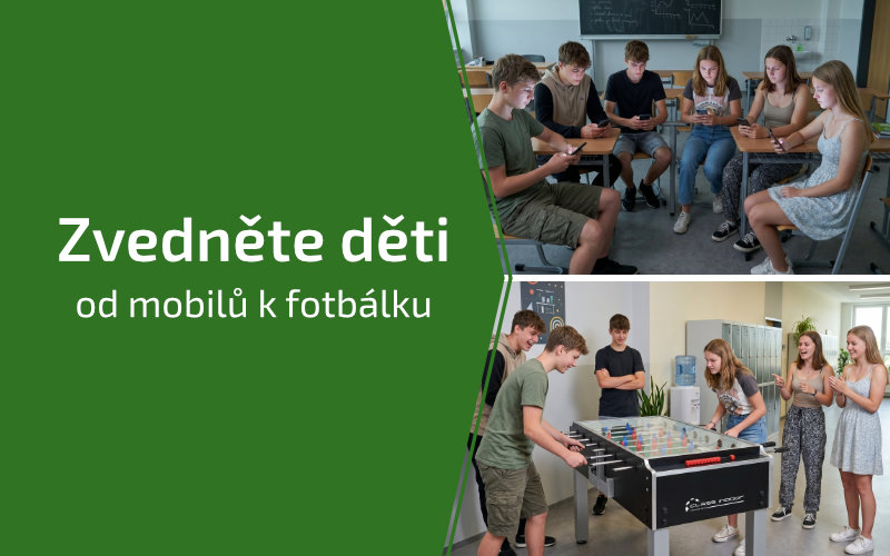 Stolní fotbálky pro školy