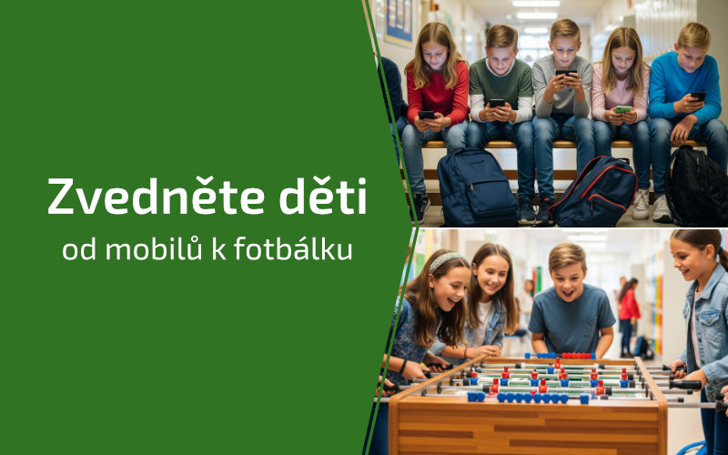 Stolní fotbálky pro školy
