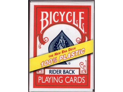 Karty na poker Bicycle - 100% plastic - Red back