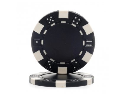 Profesionální kusový žeton design Flop 13 g. - černý