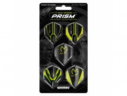 Sada letek Winmau Prism MvG Black 5 Setů