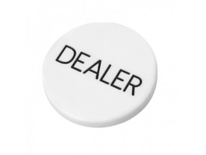 Dealer button tištěný plastový