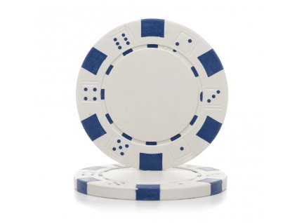 Profesionální kusový žeton design Flop 13g-bílý