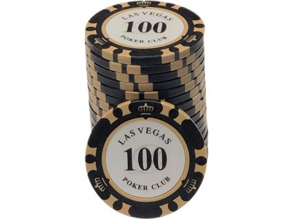 Kusový žeton na poker Las Vegas Pokerclub 100
