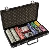 Poker Set - 300 laserových žetonů BLACK EDITION