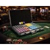 Luxusní Poker set s kolečky 1000 ks žetonů Ultimate