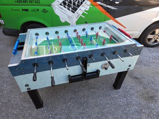 BAZAR – Garlando Olympic Outdoor⚽ Použitý venkovní stolní fotbal Garlando Olympic Outdoor je robustní profesionální model...