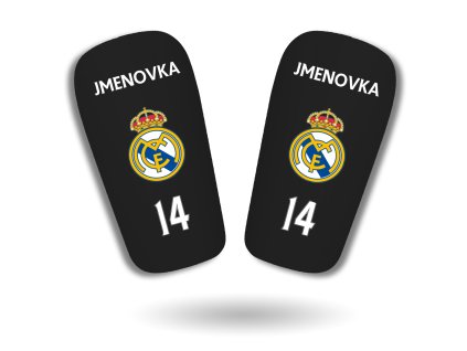 Chrániče s vlastním jménem, číslem a logem klubu (Velikost L)