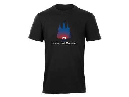 Triko HRADEC NAD MORAVICÍ černé pánské (Velikost 2XL)