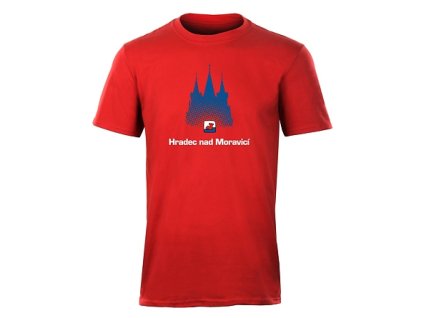 Triko HRADEC NAD MORAVICÍ červené pánské (Velikost 2XL)