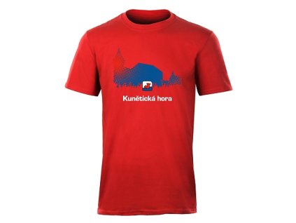 Triko KUNĚTICKÁ HORA červené pánské (Velikost 2XL)