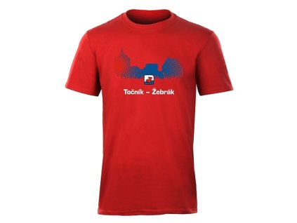 Triko TOČNÍK červené pánské (Velikost 2XL)