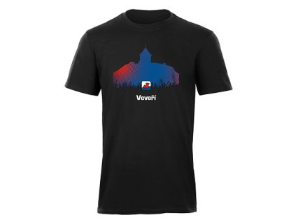 Triko VEVEŘÍ černé pánské (Velikost 2XL)