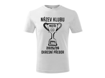 Vítězné triko motiv 5 bílá