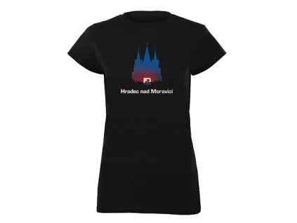Triko HRADEC NAD MORAVICÍ černé dámské (Velikost 2XL)