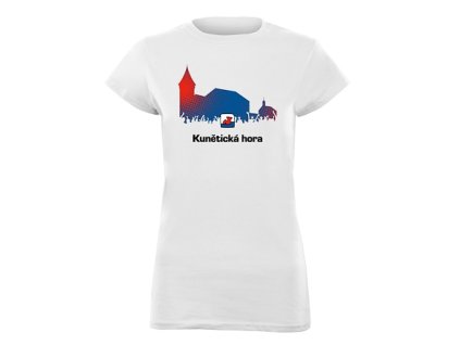 Triko KUNĚTICKÁ HORA bílé dámské (Velikost 2XL)