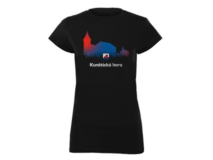 Triko KUNĚTICKÁ HORA černé dámské (Velikost 2XL)