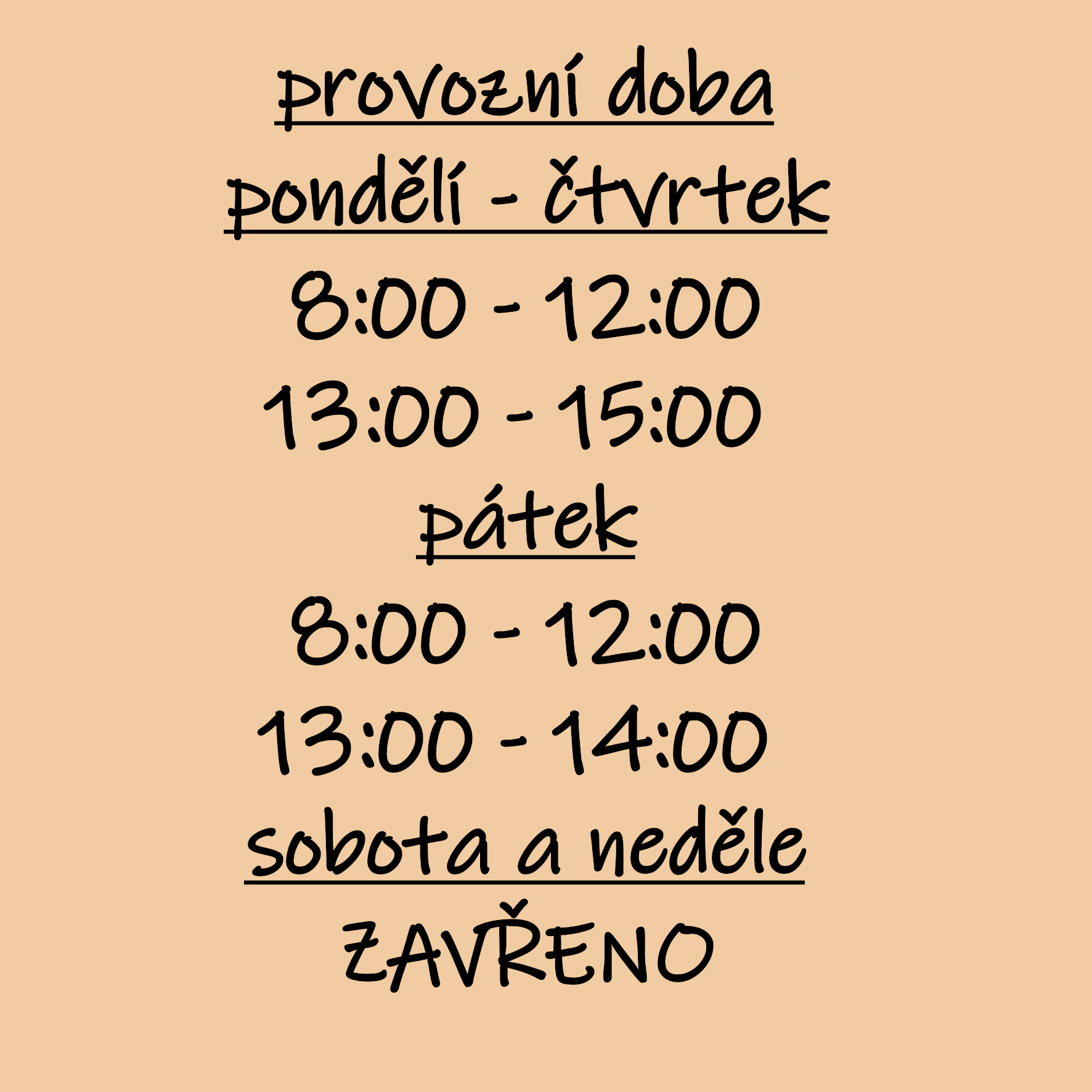 provozní doba