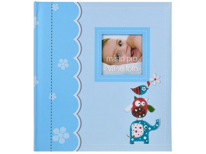 fotoalbum klasické slůně modré