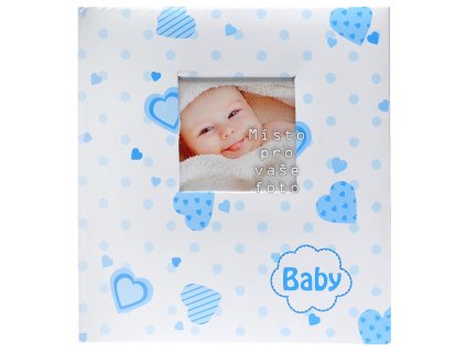 fotoalbum lovely hearts modre