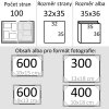 kozene fotoalbum hnede klasické kapacita