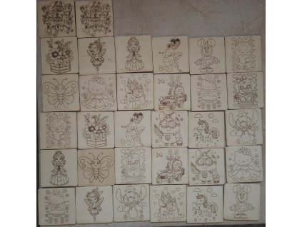 Dřevěné pexeso pro holčičky