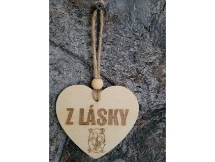 Závěsné srdíčko Z lásky