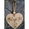 Závěsné srdíčko Miluji tě