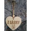 Závěsné srdíčko Z lásky