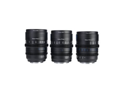 SIRUI Vision Prime 1 Series T1.4 Full Frame Cine Lens Kit with 24mm + 35mm + 50mm (E/Z/RF/L Interchangable Mount) (Farba Metal Grey)