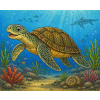 Podmořský svět s prehistorickou želvou