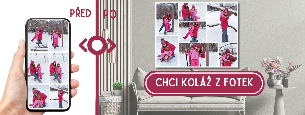 Koláže za nejvýhodnější ceny-na plátně, na hliníkové  nebo kapa desce