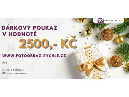 Poukaz vanoce 2500