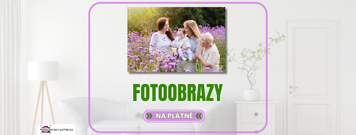 foto na plátně