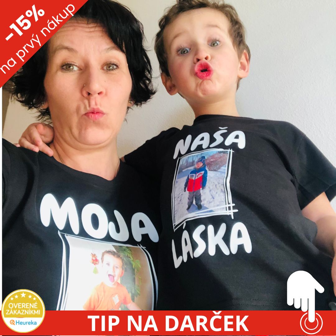 TRIČKO ČIERNE S FOTKOU